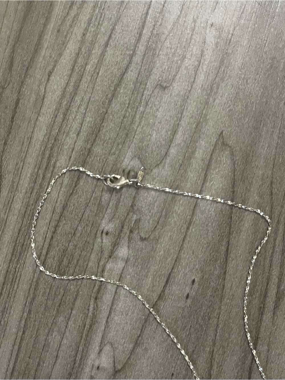 Silver Twisted Rope Necklace - Picture 5 of 5